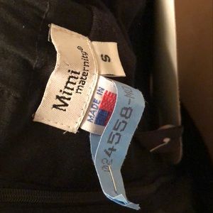 Mimi maternity strapless long black dress